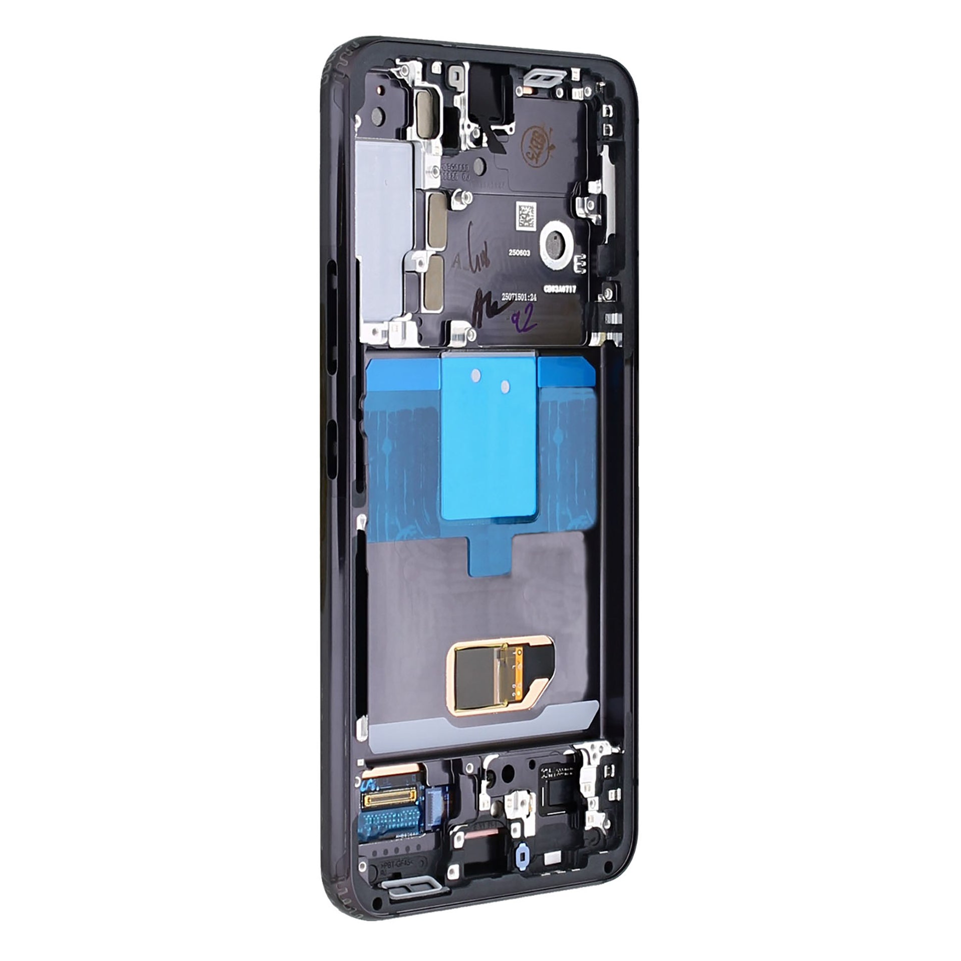 Samsung Galaxy S22 S901B Display And Digitizer With Frame Phantom Black Service Pack