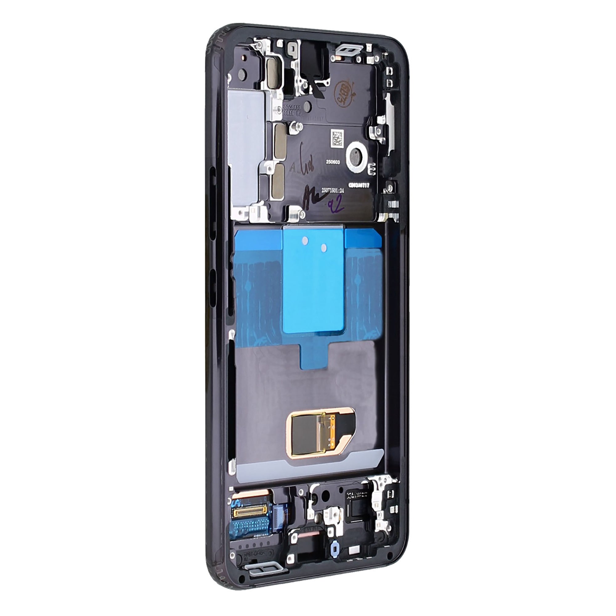 Samsung Galaxy S22 S901B Display And Digitizer With Frame Phantom Black Service Pack