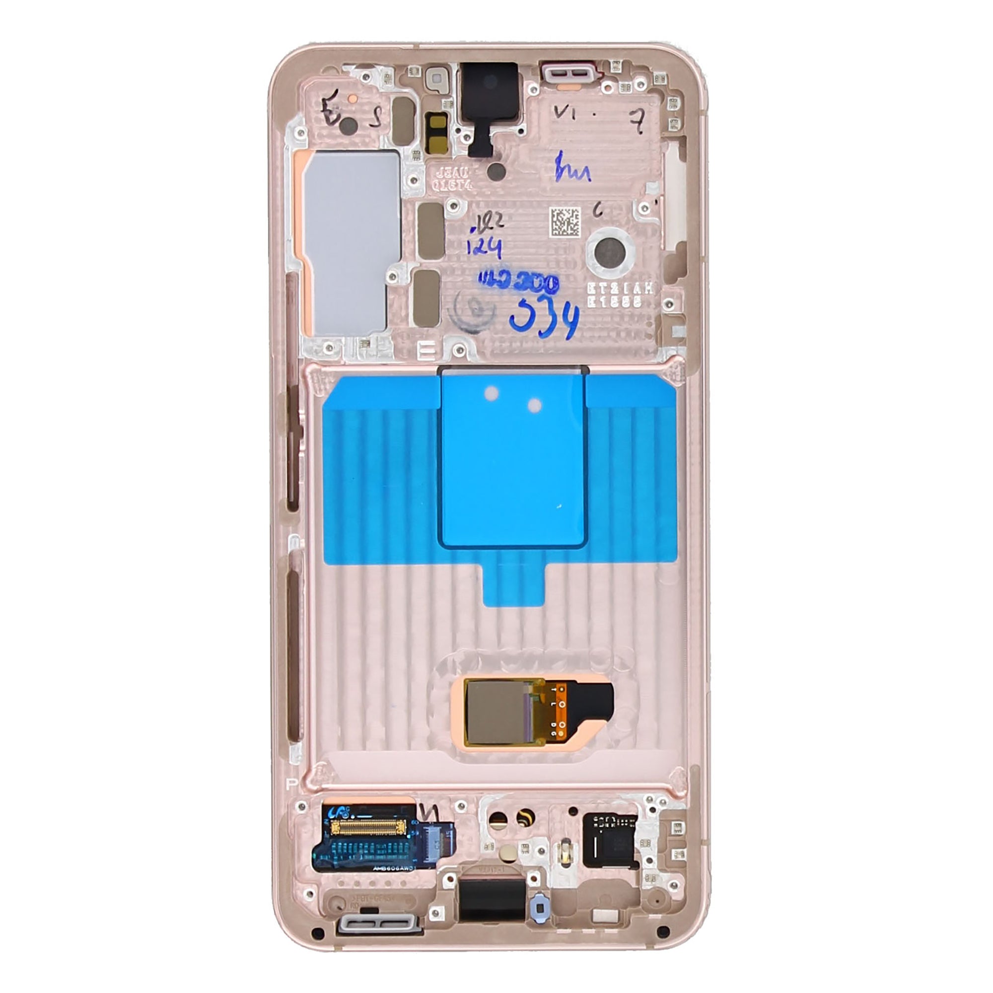 Samsung Galaxy S22 S901B Display And Digitizer With Frame Pink Gold Service Pack