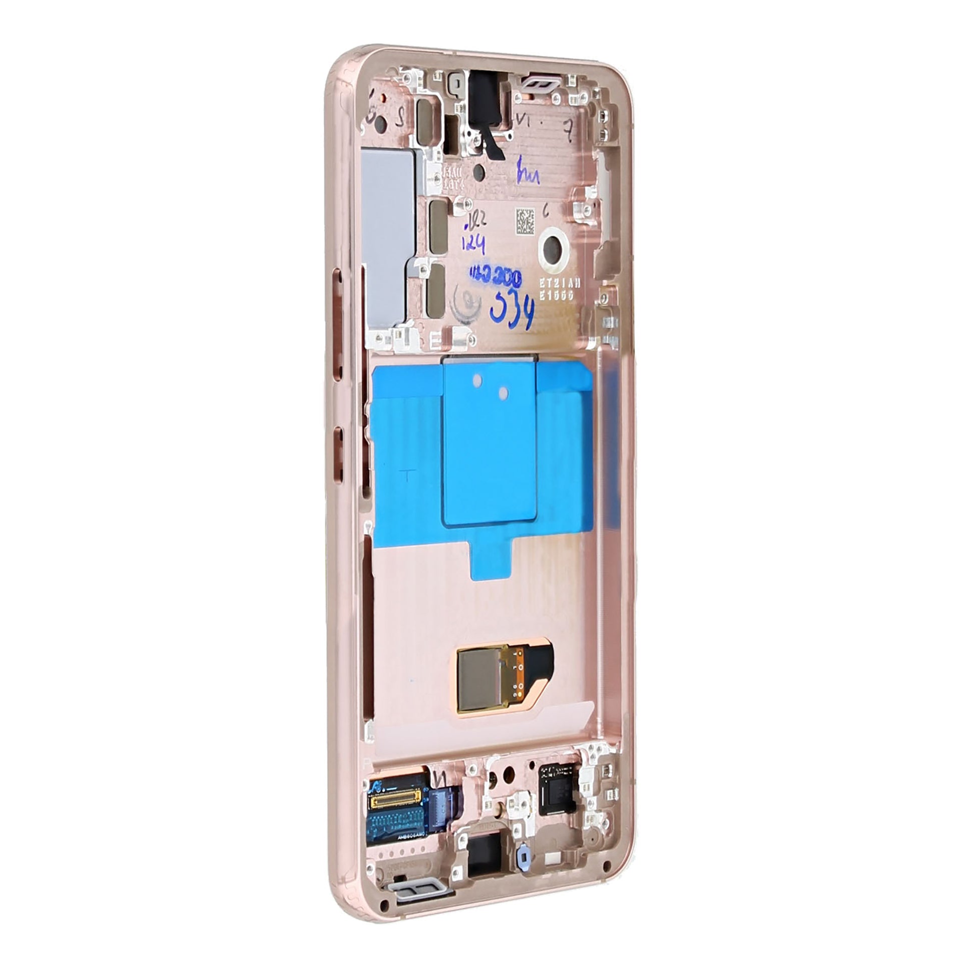 Samsung Galaxy S22 S901B Display And Digitizer With Frame Pink Gold Service Pack