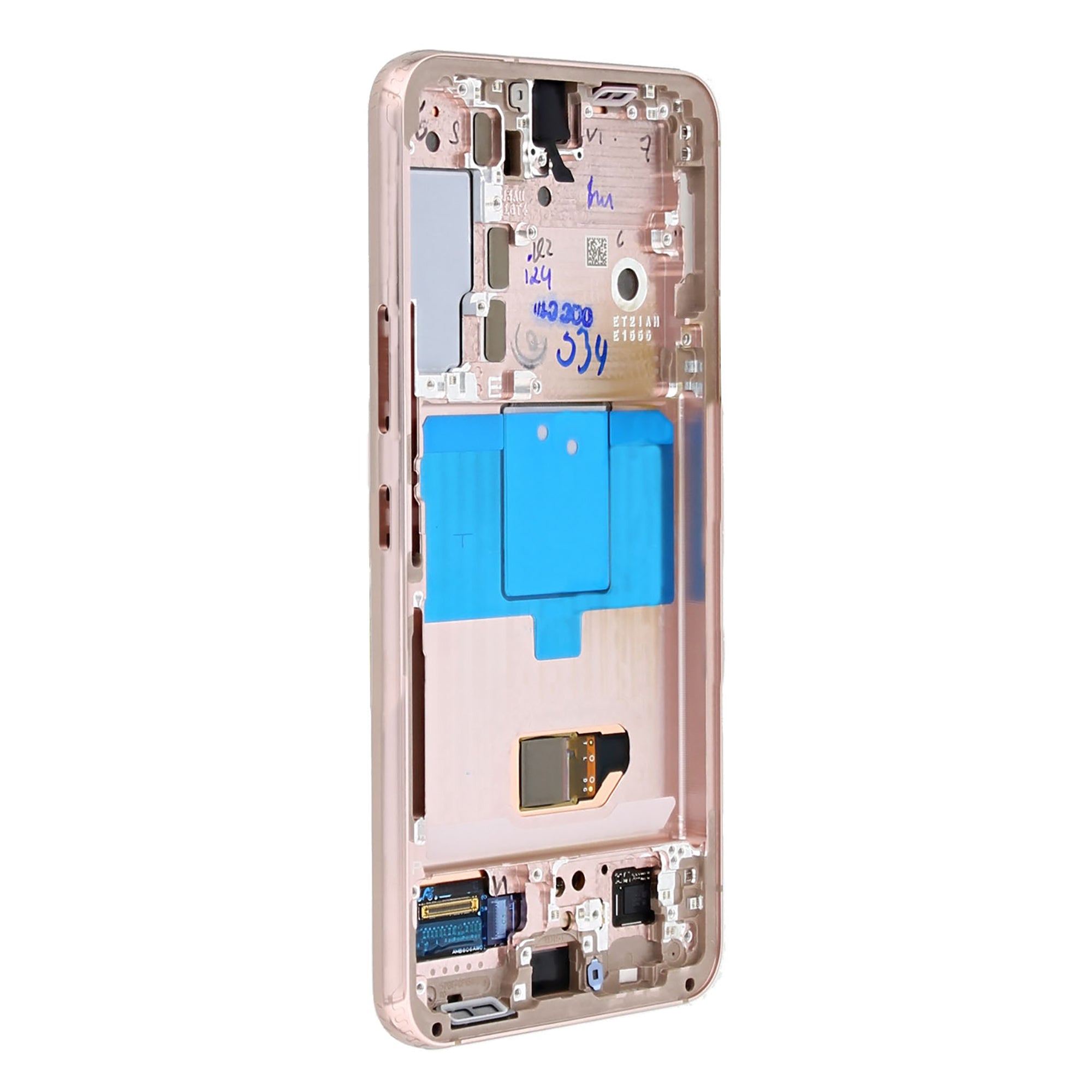 Samsung Galaxy S22 S901B Display And Digitizer With Frame Pink Gold Service Pack