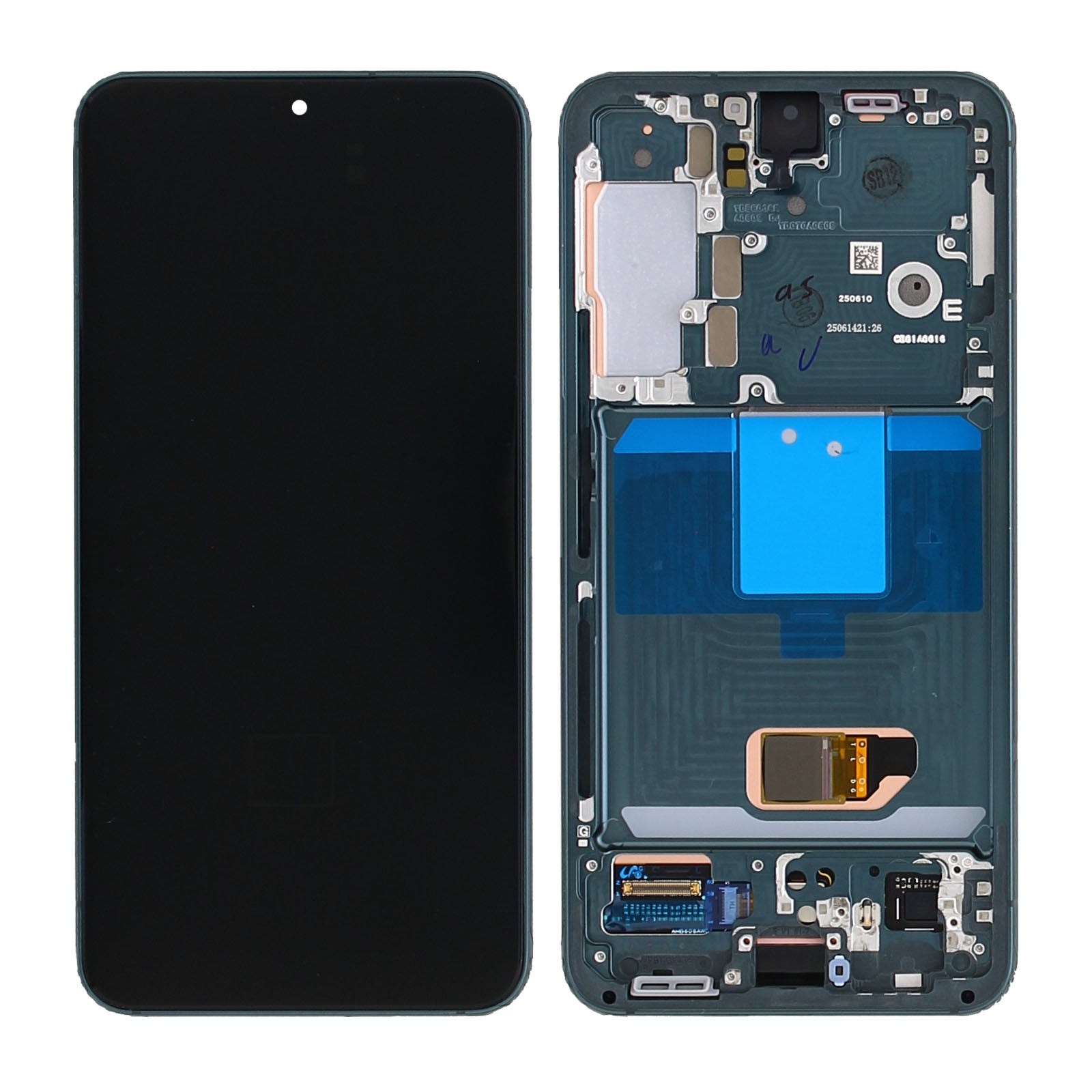 Samsung Galaxy S22 S901B Display And Digitizer With Frame Green Service Pack