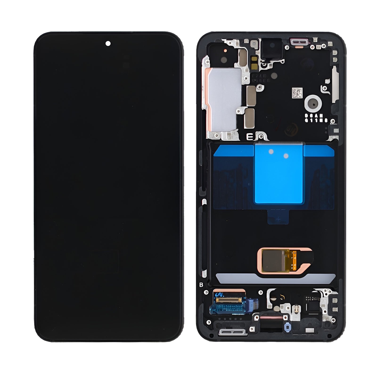 Samsung Galaxy S22 S901B Display And Digitizer With Frame Graphite Service Pack