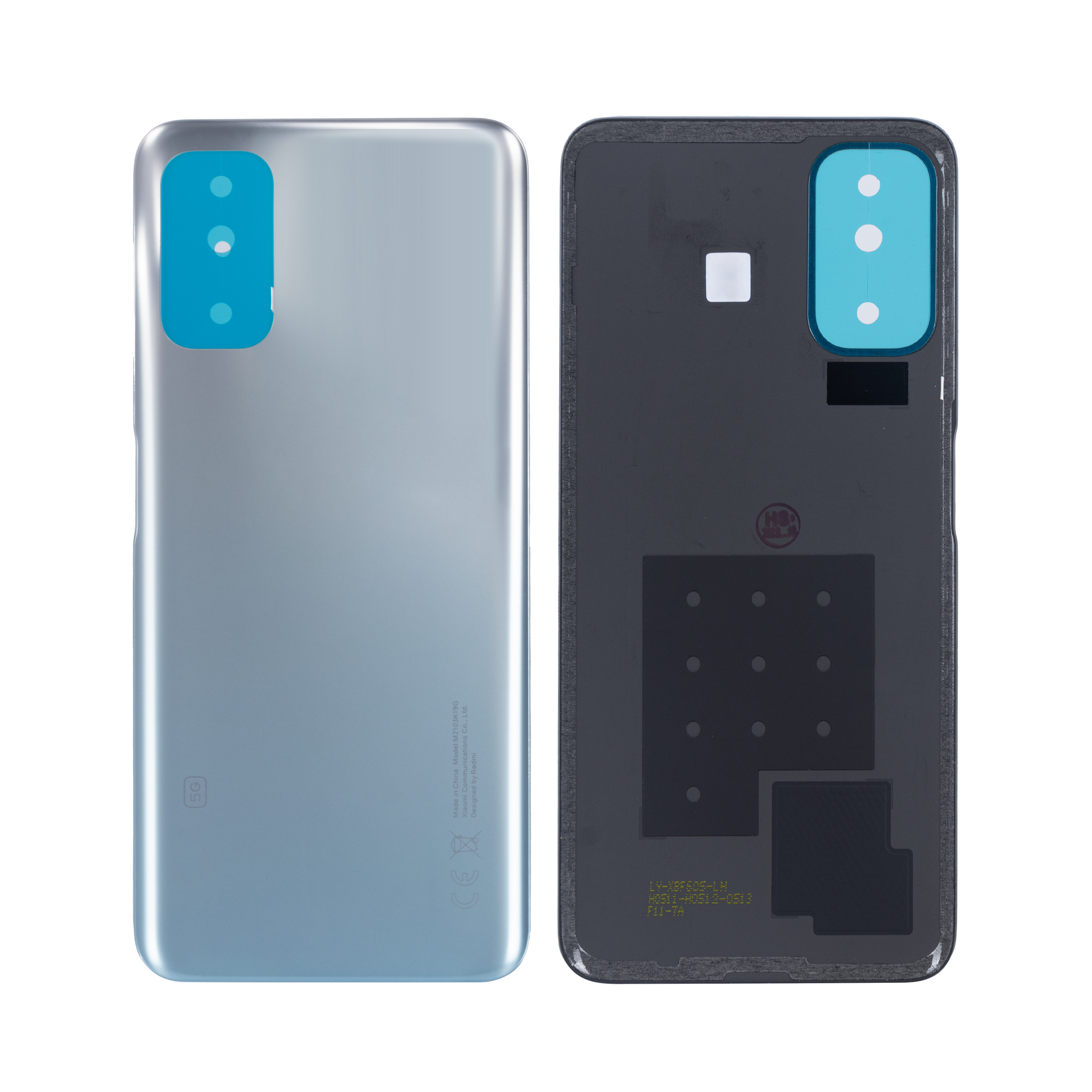 Xiaomi Redmi Note 10 5G Back Cover Without Lens Chrome Silver OEM