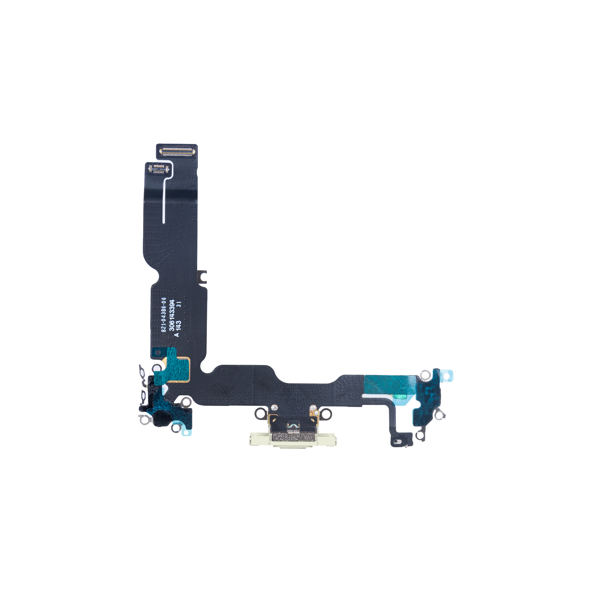 For Apple iPhone 15 Plus System Charging Flex Yellow Pulled
