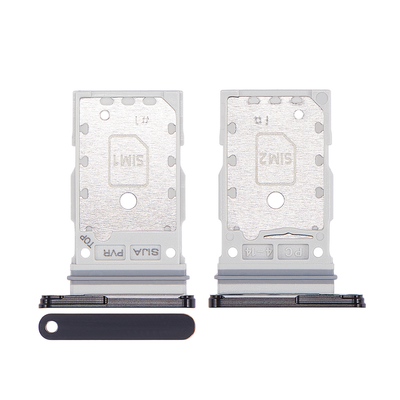 Samsung Galaxy S22 S901B Sim And MicroSD Card Holder Phantom Black OEM