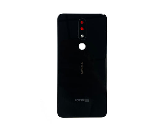 Nokia 5.1 Plus (X5) Back Cover With Lens Black OEM