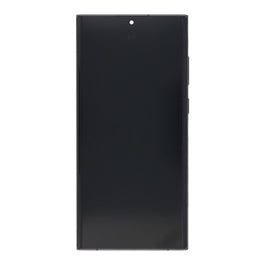 Samsung Galaxy S22 Ultra S908B Display And Digitizer With Frame Phantom Black Service Pack