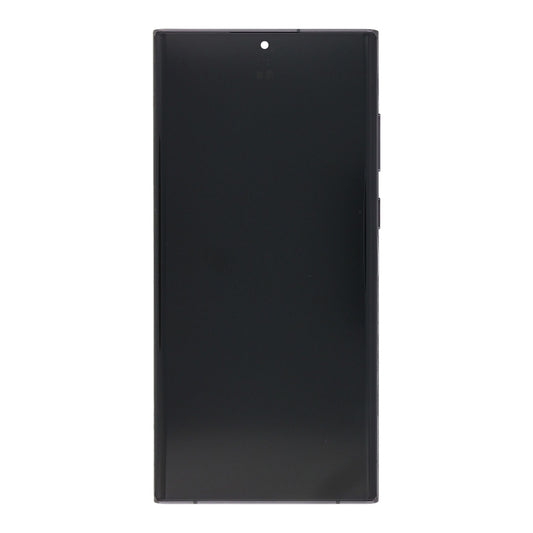 Samsung Galaxy S22 Ultra S908B Display And Digitizer With Frame Phantom Black Service Pack
