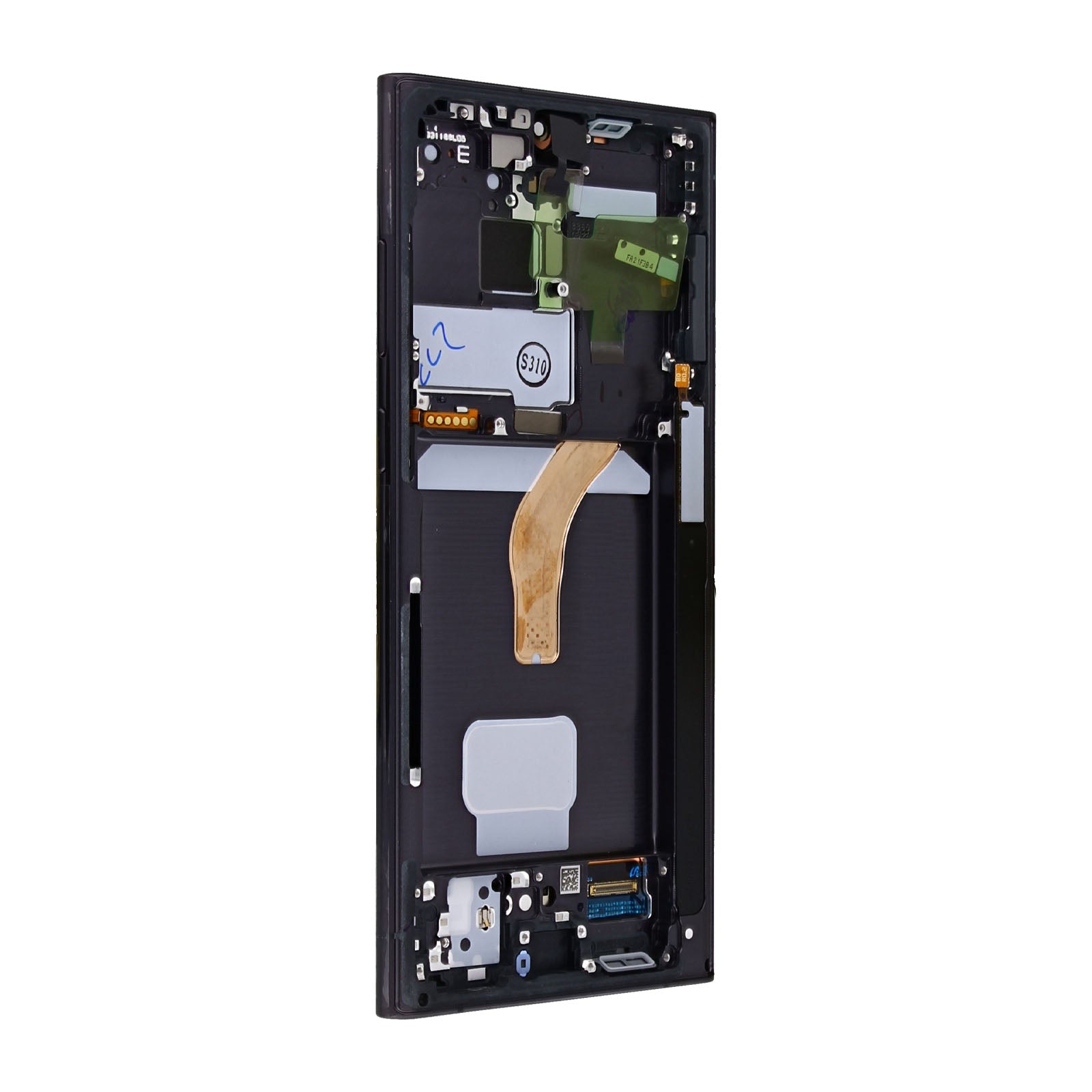 Samsung Galaxy S22 Ultra S908B Display And Digitizer With Frame Phantom Black Service Pack