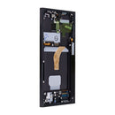 Samsung Galaxy S22 Ultra S908B Display And Digitizer With Frame Phantom Black Service Pack