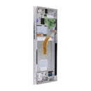 Samsung Galaxy S22 Ultra S908B Display And Digitizer With Frame Phantom White Service Pack