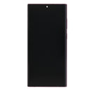 Samsung Galaxy S22 Ultra S908B Display And Digitizer With Frame Burgundy Service Pack