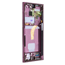 Samsung Galaxy S22 Ultra S908B Display And Digitizer With Frame Burgundy Service Pack