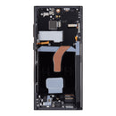 Samsung Galaxy S22 Ultra S908B Display And Digitizer With Frame Graphite, Red, Sky Blue Service Pack