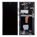 Samsung Galaxy S22 Ultra S908B Display And Digitizer With Frame Graphite, Red, Sky Blue Service Pack