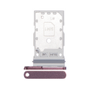 Samsung Galaxy S22 Ultra S908B Sim And MicroSD Card Holder Burgundy