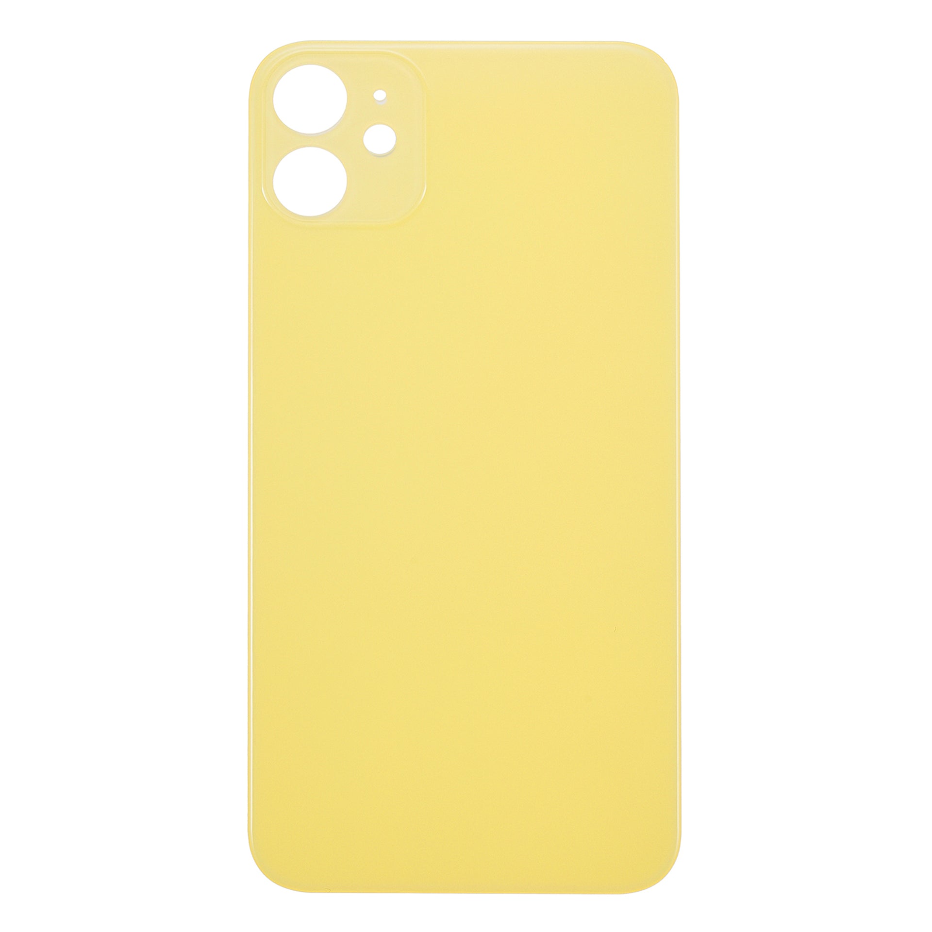 For Apple iPhone 11 Back Glass, Enlarged Camera Frame Yellow Compatible