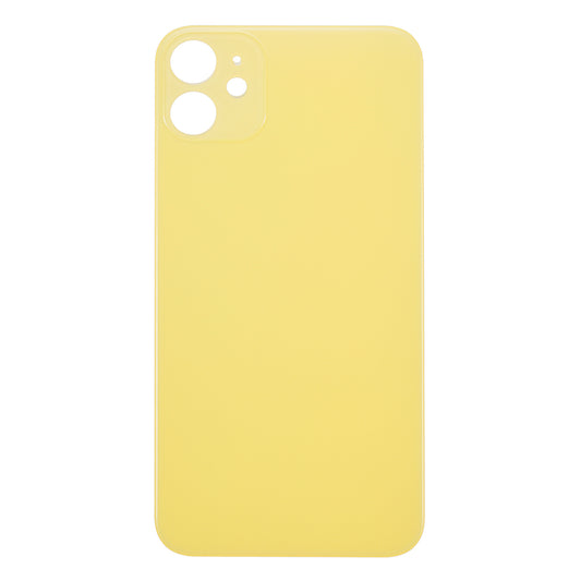 For Apple iPhone 11 Back Glass, Enlarged Camera Frame Yellow Compatible