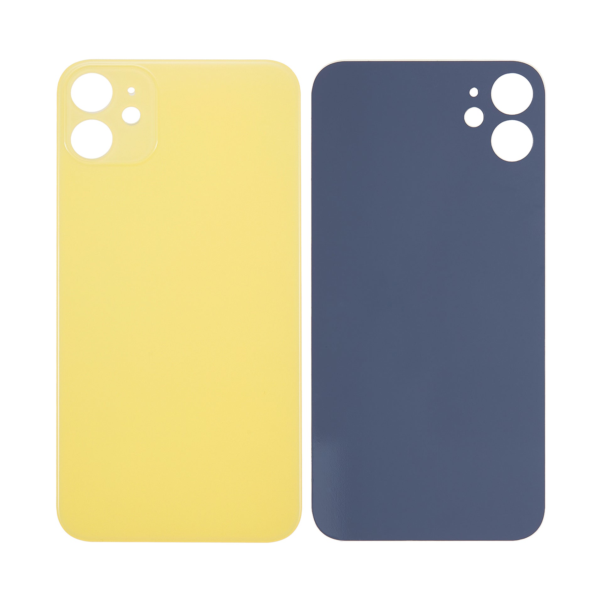 For Apple iPhone 11 Back Glass, Enlarged Camera Frame Yellow Compatible