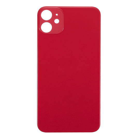 For Apple iPhone 11 Back Glass, Enlarged Camera Frame Red Compatible
