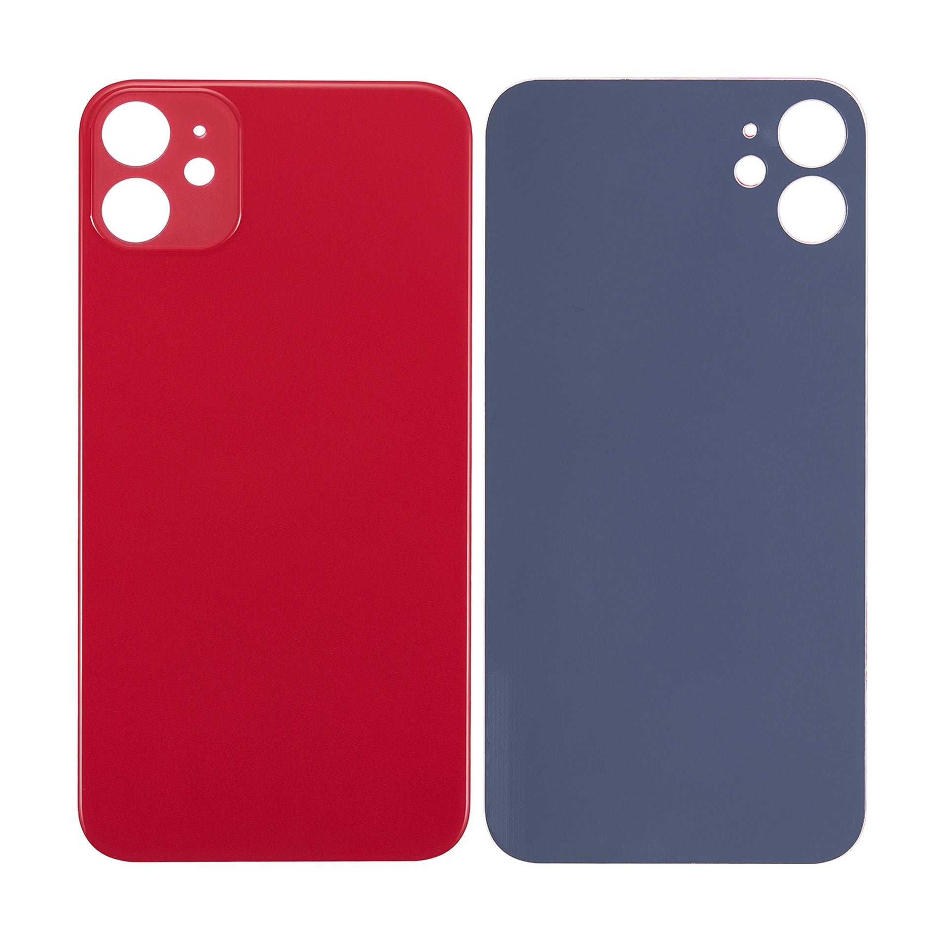 For Apple iPhone 11 Back Glass, Enlarged Camera Frame Red Compatible
