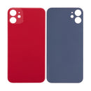 For Apple iPhone 11 Back Glass, Enlarged Camera Frame Red Compatible
