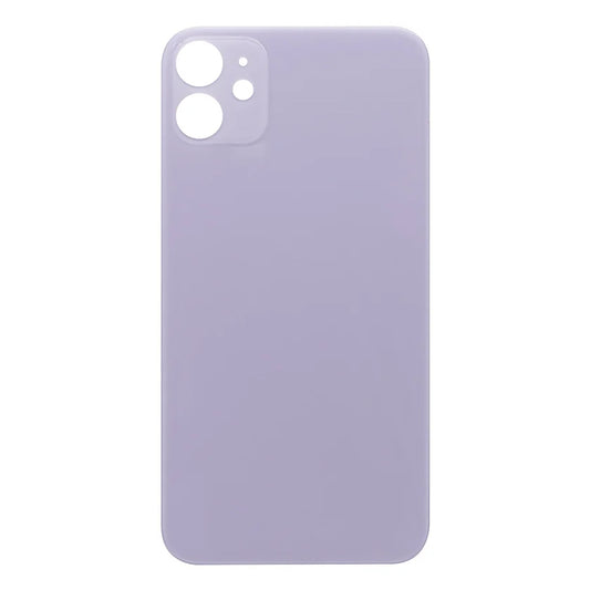 For Apple iPhone 11 Back Glass, Enlarged Camera Frame Purple Compatible