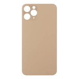 For Apple iPhone 11 Pro Back Glass, Enlarged Camera Frame Gold Compatible