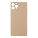 For Apple iPhone 11 Pro Back Glass, Enlarged Camera Frame Gold Compatible