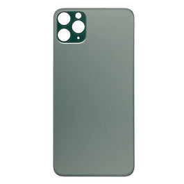 For Apple iPhone 11 Pro Max Back Glass, Enlarged Camera Frame Green Compatible