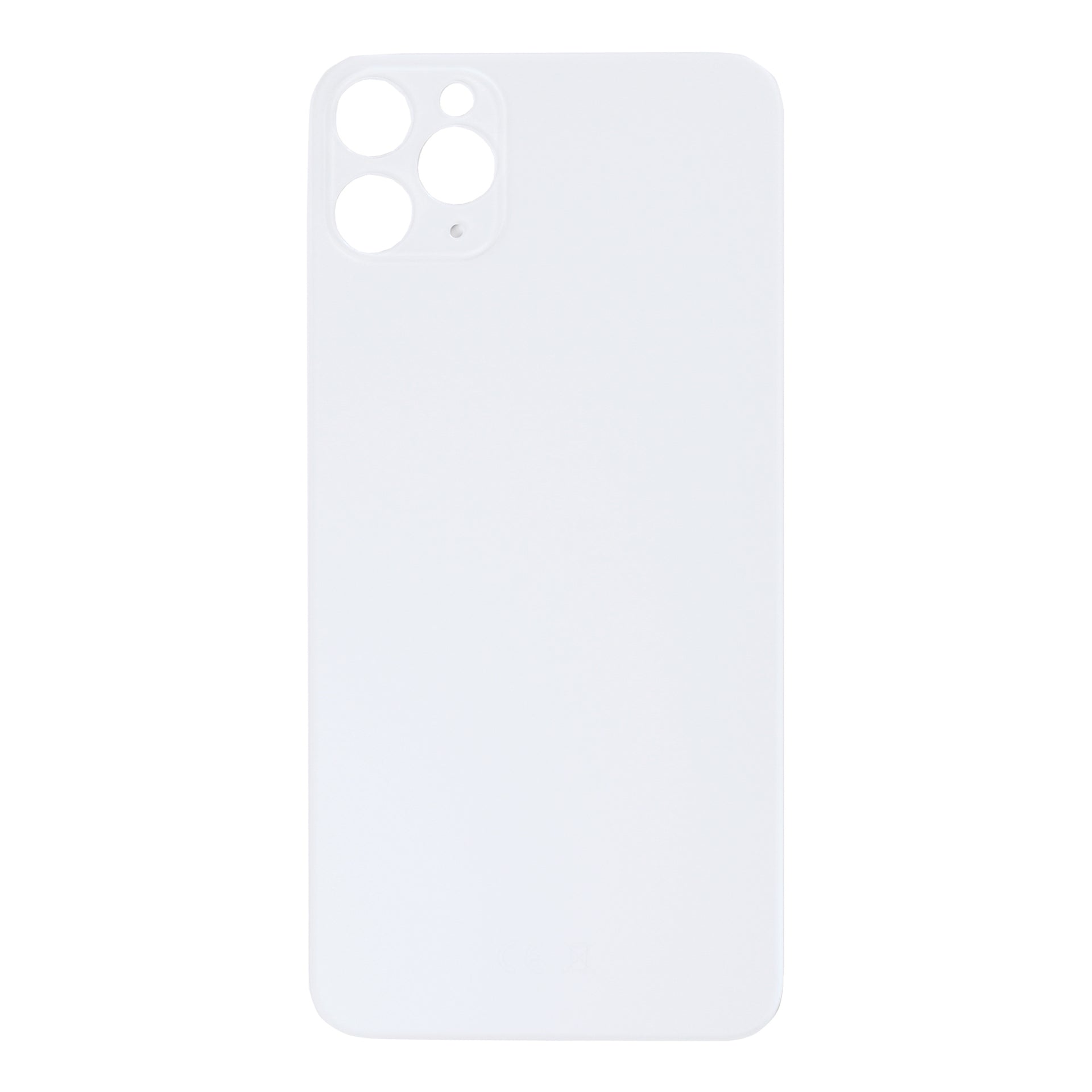 For Apple iPhone 11 Pro Max Back Glass, Enlarged Camera Frame Silver Compatible