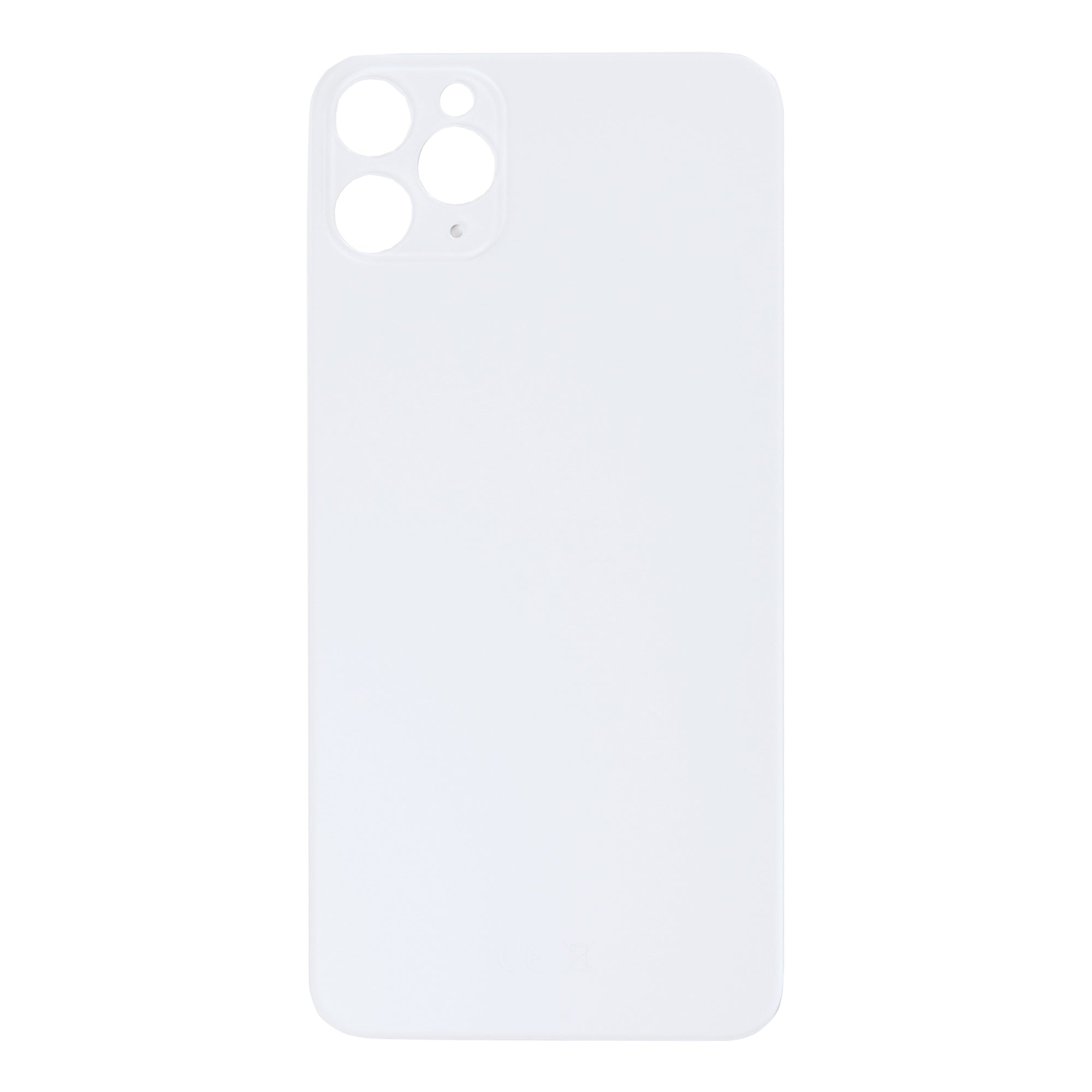 For Apple iPhone 11 Pro Max Back Glass, Enlarged Camera Frame Silver Compatible