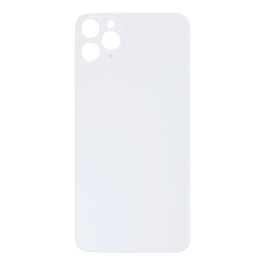 For Apple iPhone 11 Pro Max Back Glass, Enlarged Camera Frame Silver Compatible