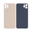For Apple iPhone 11 Pro Max Back Glass, Enlarged Camera Frame Gold Compatible