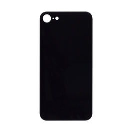 For Apple iPhone SE (2020, 2022) Back Glass, Enlarged Camera Frame Black Compatible
