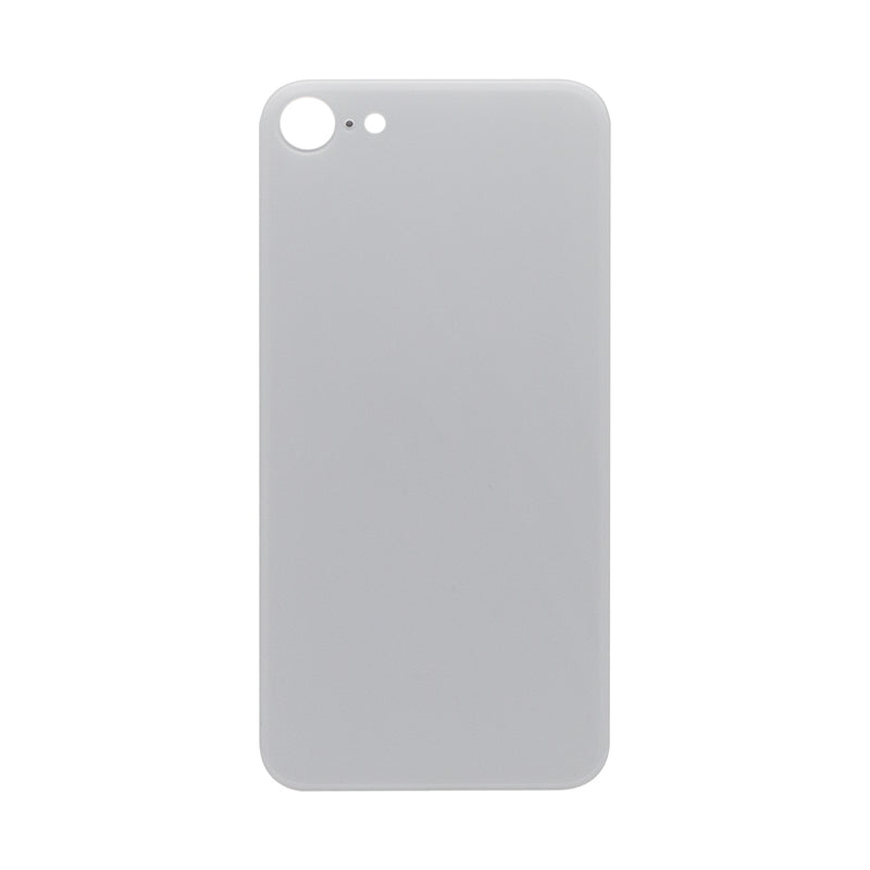 For iPhone SE (2020, 2022) Extra Glass White (Enlarged Camera Frame)