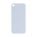 For Apple iPhone SE (2020, 2022) Back Glass, Enlarged Camera Frame White Compatible