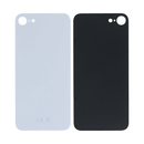 For Apple iPhone SE (2020, 2022) Back Glass, Enlarged Camera Frame White Compatible