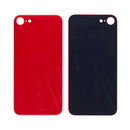 For Apple iPhone SE (2020, 2022) Back Glass, Enlarged Camera Frame Red Compatible