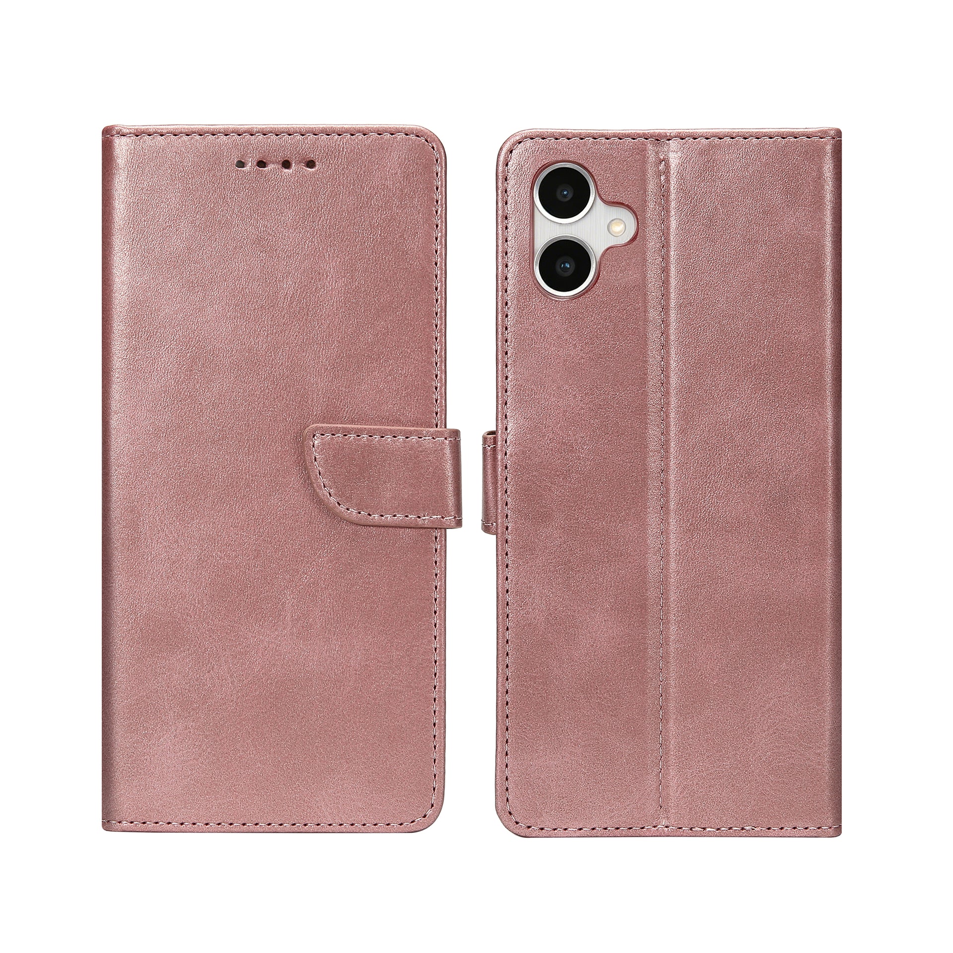 Rixus Bookcase For Samsung Galaxy A05 Pink