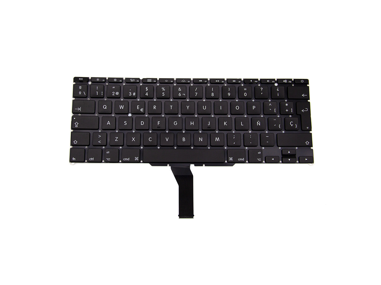 For Apple MacBook Air (2011-2016) A1370 Keyboard ESP Black Pulled