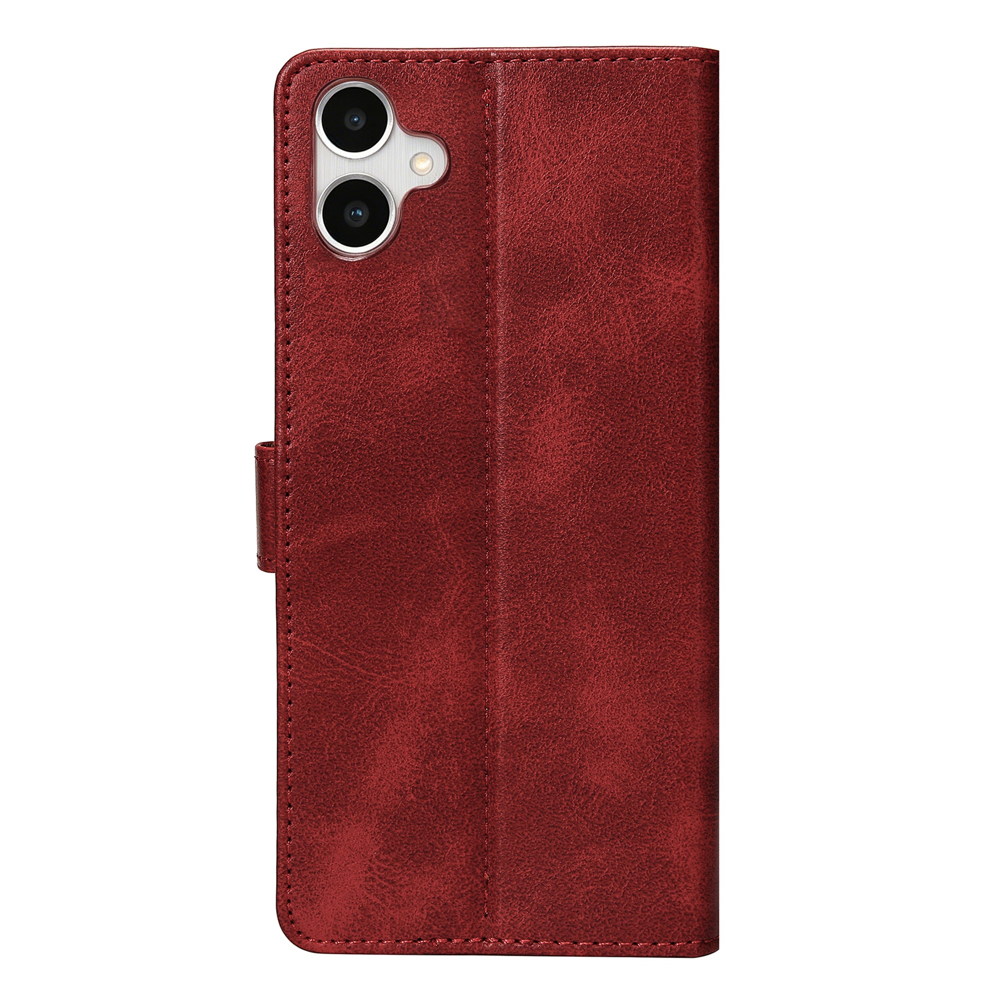 Rixus Bookcase For Samsung Galaxy A05 Dark Red