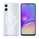 Rixus Anti-Burst Case With MagSafe Compatible For Samsung Galaxy A05 Transparent