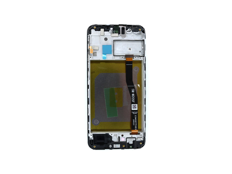 Samsung Galaxy M20 M205F Display And Digitizer With Frame Black Service Pack