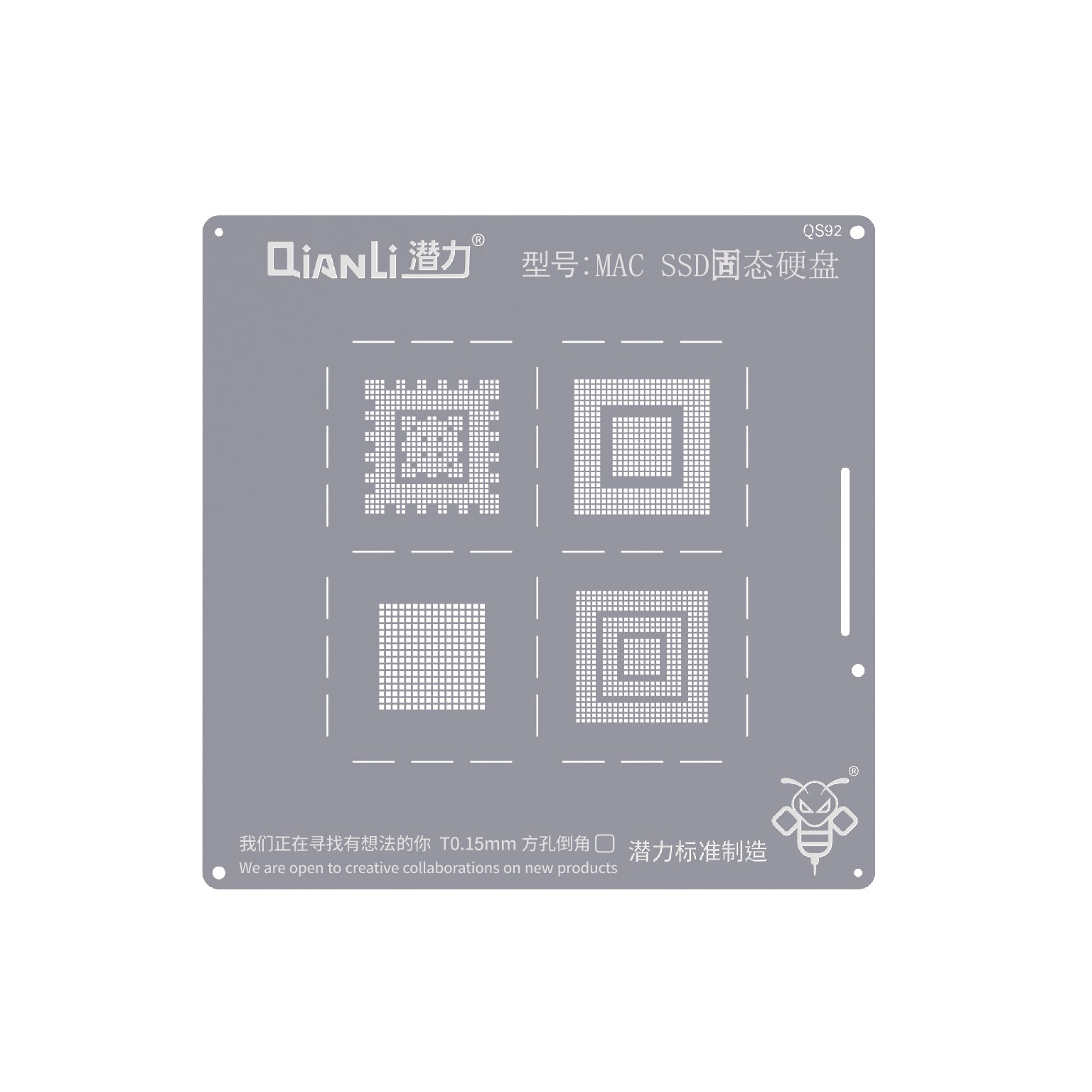 QIANLI Bumblebee Stencil QS92 For Apple MacBook SSD