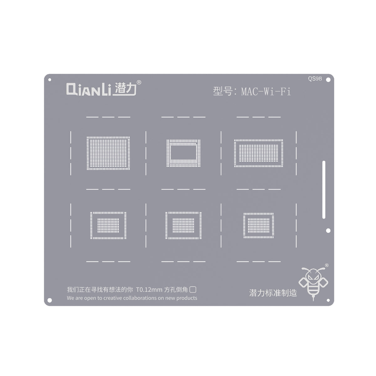 QIANLI Bumblebee Stencil QS98 For Apple MacBook Wi-Fi