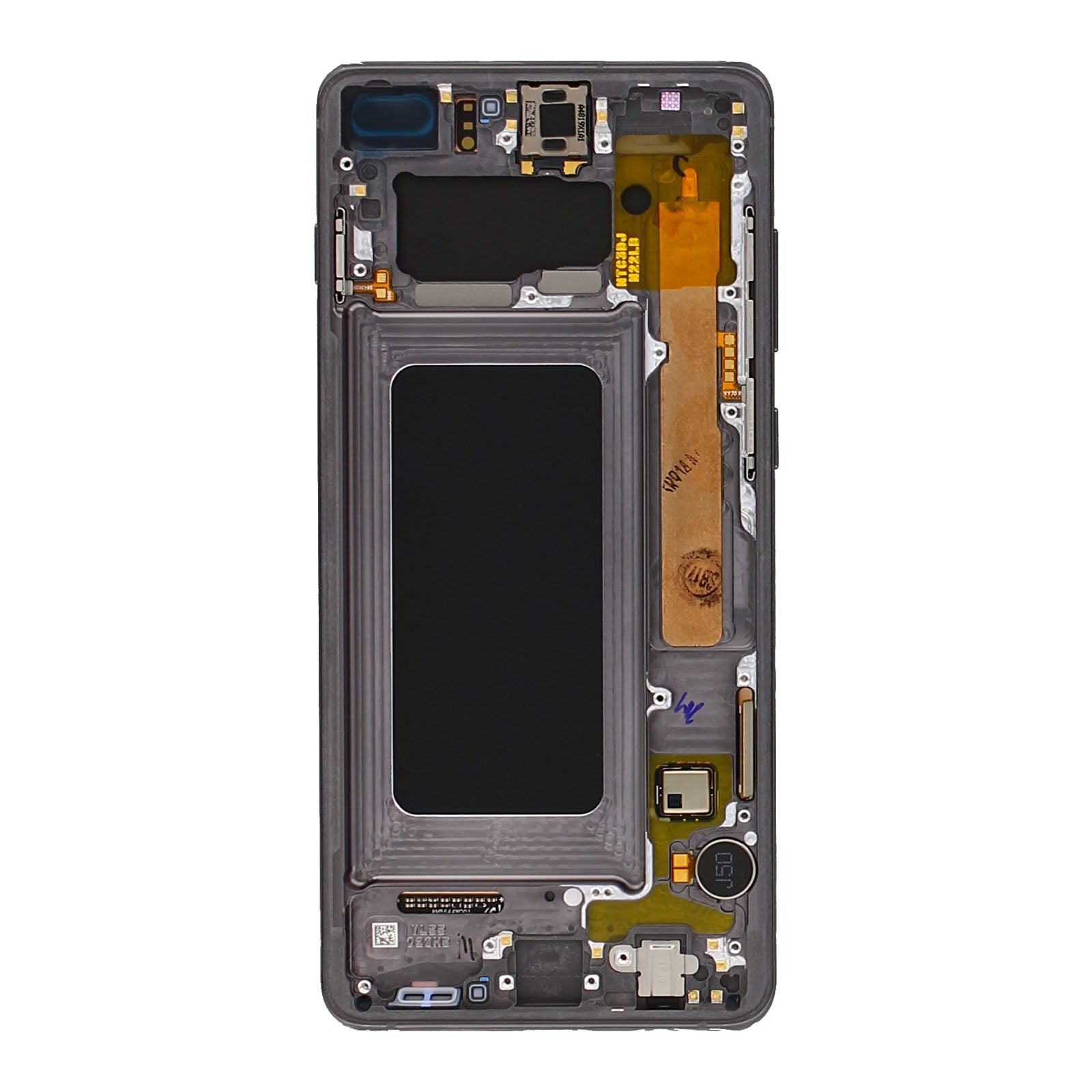 Samsung Galaxy S10 Plus G975F Display And Digitizer With Frame Prism Black Service Pack