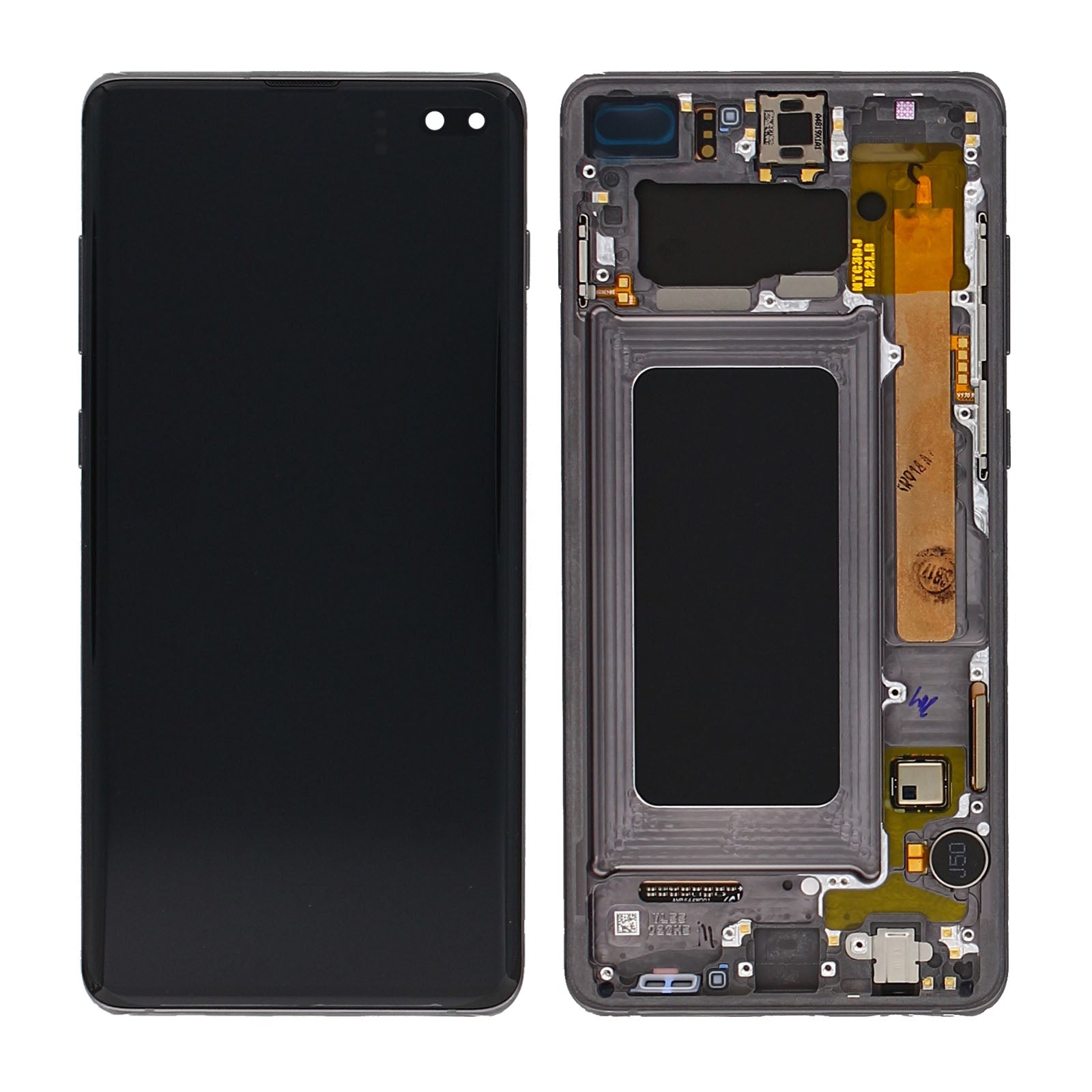 Samsung Galaxy S10 Plus G975F Display And Digitizer With Frame Prism Black Service Pack