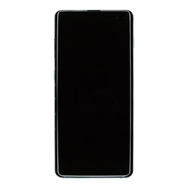 Samsung Galaxy S10 Plus G975F Display And Digitizer With Frame Prism Green Service Pack